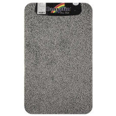 САНАКС 10308 Коврик в ванную SHAGGY ECO одинарный, СЕРЫЙ, 50х 80 см, 100% полиэстер, ворс 20 мм