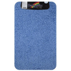 САНАКС 10327 Коврик в ванную SHAGGY ECO одинарный, ГОЛУБОЙ 50 х 80 см, 100% полиэстер, ворс 20 мм