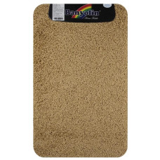 САНАКС 10301 Коврик в ванную SHAGGY ECO одинарный, КОФЕ с МОЛОКОМ, 50х 80 см, 100% полиэстер, ворс 20 мм