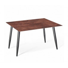SHEFFILTON Стол SHT-TU14/TT21-6 100/75 керамика черный муар/коричневая сепия металл/керамика 196211