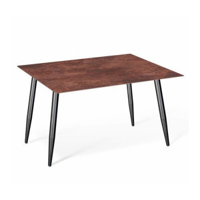 SHEFFILTON Стол SHT-TU14/TT21-6 100/75 керамика черный муар/коричневая сепия металл/керамика 196211