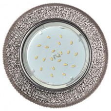 ECOLA FY53CMEFB GX53 H4 LD7069 Светильник встр. искристый с подсветкой 