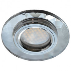 ECOLA FC1654EFF MR16 DL1654 GU5.3 GLASS Стекло Круг граненый Хром / Хром 25X90 (кD74)