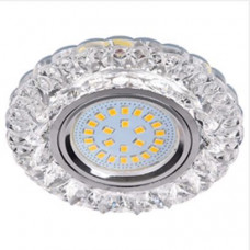 ECOLA FT16CCEFB MR16 LD7009 GU5.3 Светильник встр. искристый с подсветкой 