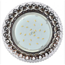 ECOLA FK53CCEFB GX53 H4 LD7009 Светильник встр. искристый с подсветкой 