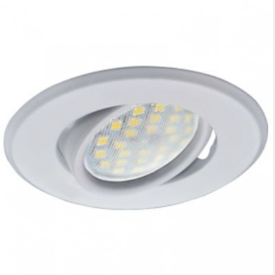ECOLA FW1603EFS MR16 DH09 GU5.3 Светильник встр. поворотный плоский (скрытый крепеж лампы) Белый 25X90 (кD74)