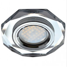 ECOLA FC1652EFF MR16 DL1652 GU5.3 GLASS Стекло 8-угольник с прямыми гранями Хром / Хром 25X90 (кD74)