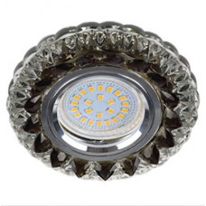 ECOLA FK16CCEFB MR16 LD7009 GU5.3 Светильник встр. искристый с подсветкой 