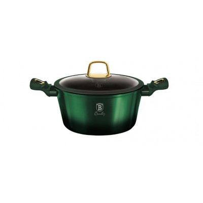 BERLINGER HAUS BH-6057 Emerald Collection Metallic Line Кастрюля с крышкой 20см