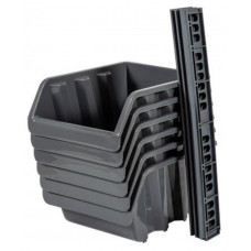 BLOCKER BR3753СРСВИНЦ средние лотки с планкой (6 шт.) серо-свинцовый