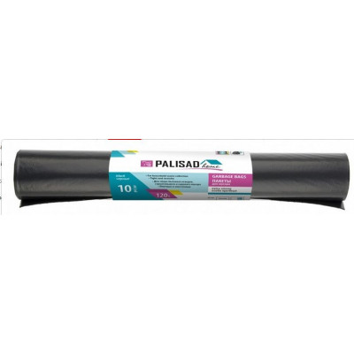 PALISAD Пакеты для мусора 120 л X 10 шт. пвд прочные черные, длинный ролик, HOME 927265