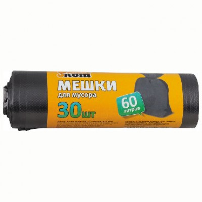 РЫЖИЙ КОТ мешки для мусора 60л 30шт/рул (3929)