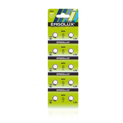 ERGOLUX (14315) AG 4 BL-10 (AG4-BP10, LR66 /LR626 /177 /377 батарейка для часов)