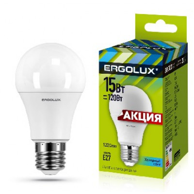 ERGOLUX (13638) LED-A60-15W-E27-4K