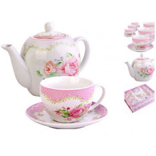 LORAINE 30878 Чайный сервиз 13пр с чайником 1л LR (х4)