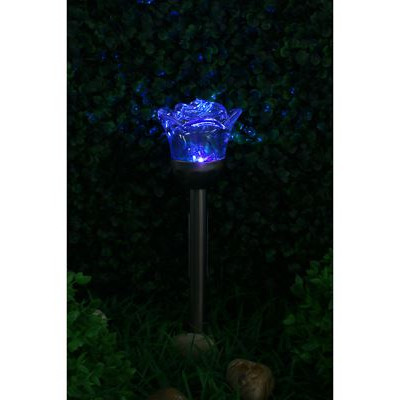 INBLOOM Фонарь роза на солн.бат8*36смLED2*Бел,RGB IP44,2реж,1*1,2vNi-MH AAA600mAH 2.1v25мА пласт,мет 475-295