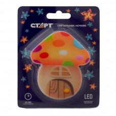 СТАРТ (15931) NL 3LED Гриб-домик оранжевый
