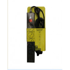 DUWI 32589 5 С/Ф 5 гнезд- 5,0м - черный