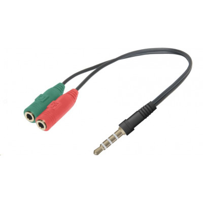DEFENDER (63012) HEADSET JACK 2*3.5JACK-3.5 4PIN JACK 0,15м