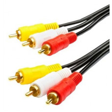 EXPLOYD EX-K-1401 Кабель 3 RCA-3 RCA 1.0M чёрный