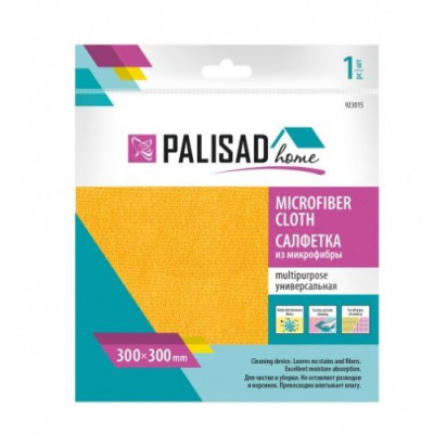 PALISAD Салфетка универс. из микрофибры 300X300 мм, оранжевая, 923015