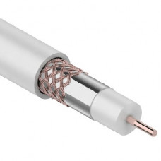 PROCONNECT (01-2206) КАБЕЛЬ КОАКСИАЛЬНЫЙ RG-6U+CU, 75 ОМ, CU/AL/CU, 48%, БУХ 100 М, БЕЛЫЙ