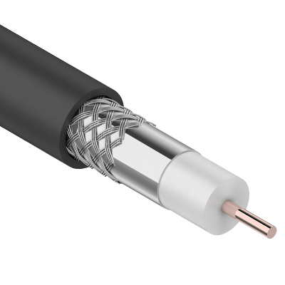 PROCONNECT (01-2205-1) Кабель коаксильный RG-6U, CCS/AL/AL, 48%, 75 ОМ, бухта 100 М, черный