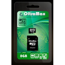 OLTRAMAX MicroSDHC 8GBClass4 + адаптер SD