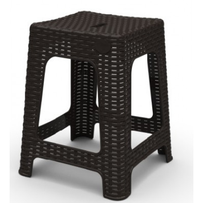 INGREEN ING6181ГШК RATTAN табурет квадратный горький шоколад